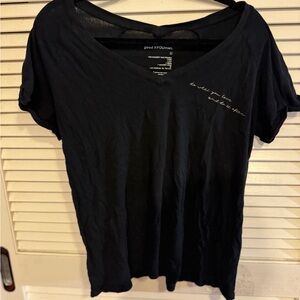 good hYOUman Black Short Sleeve Tee